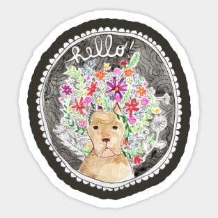 pit flower Sticker